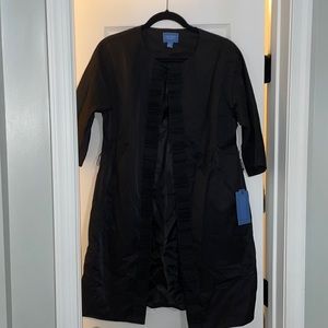 Black formal trench coat. Simply Vera Wang.